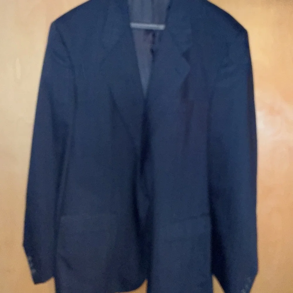 👔 Christian Dior Monsieur Navy Window Pain Wool Blazer 46L